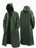 Waterproof Hooded Long Raincoat Unisex